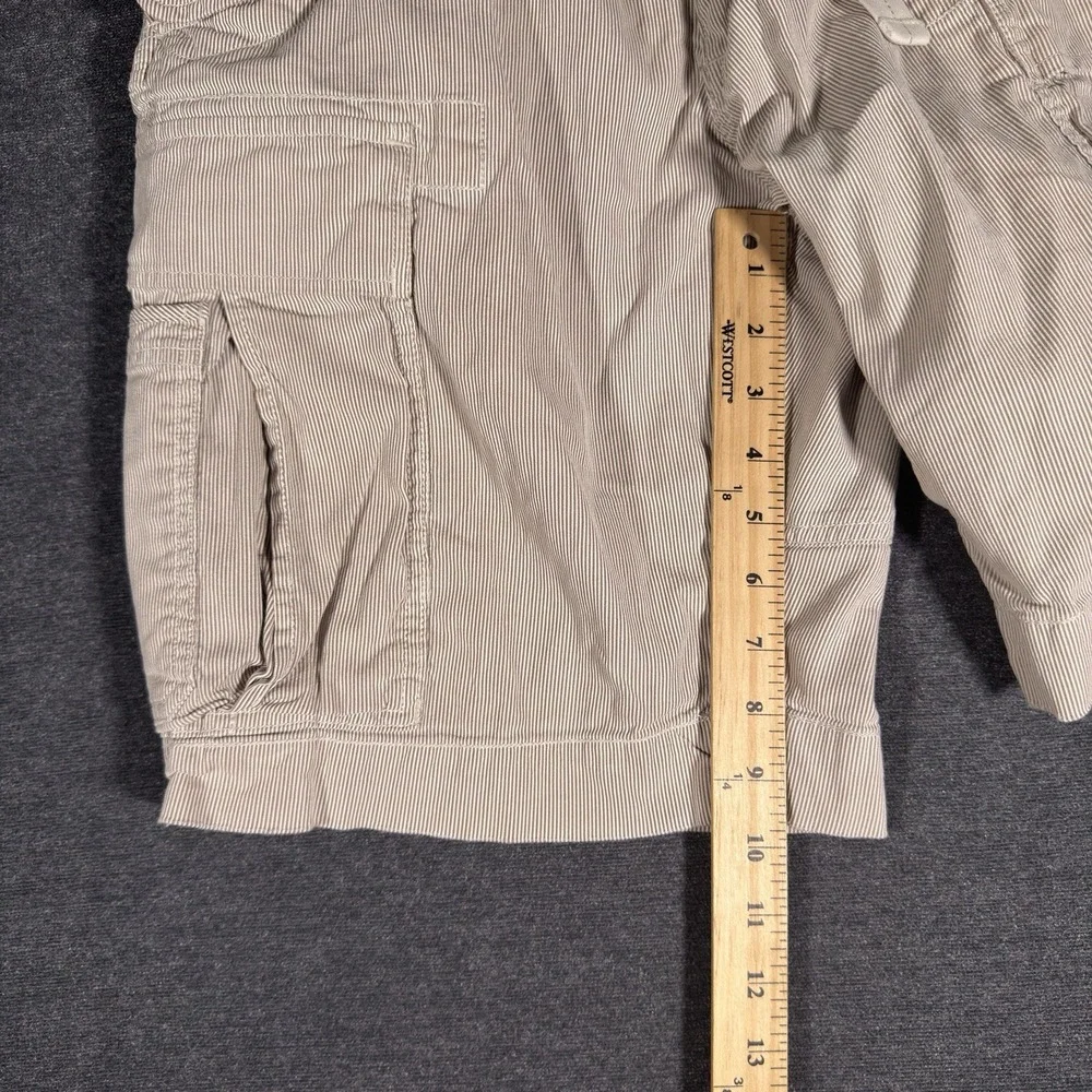 Polo Ralph Lauren Cargo Shorts Mens 30 Tan Stripe Cotton Utility Gorpcore Pony